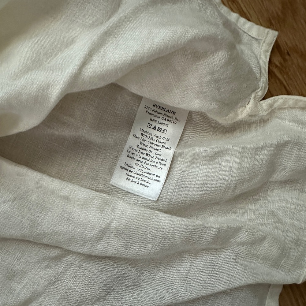 Everlane Linen Box Top - Picture 3 of 3